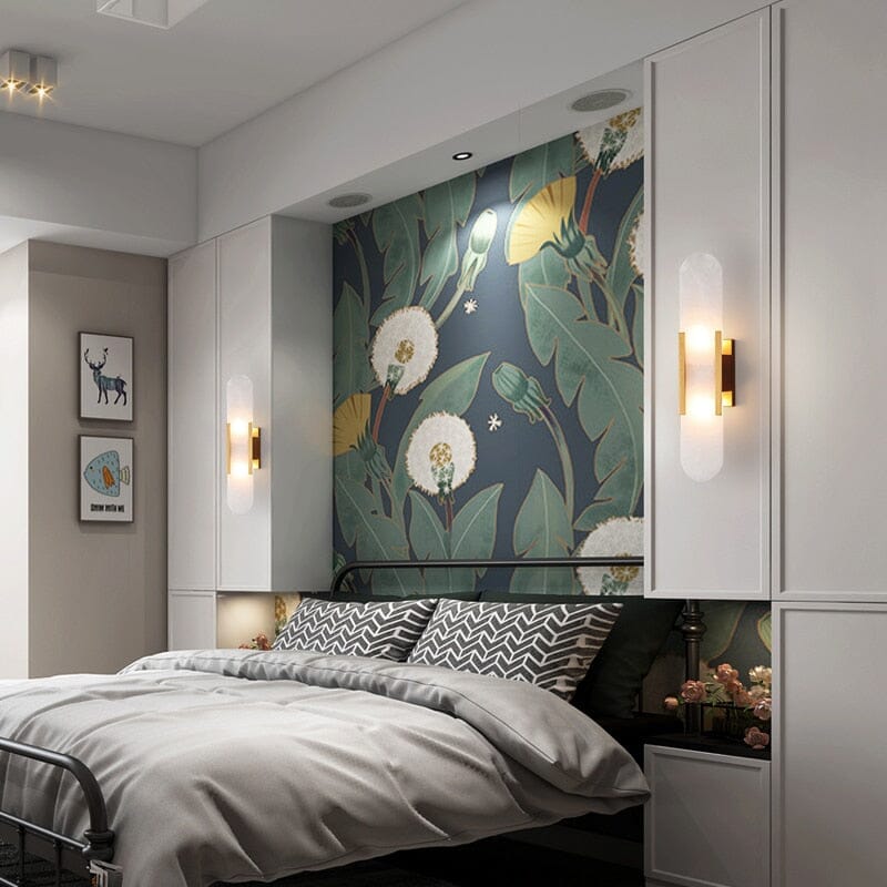 Elara - Eigentijdse wandlamp in natuurlijk marmer
