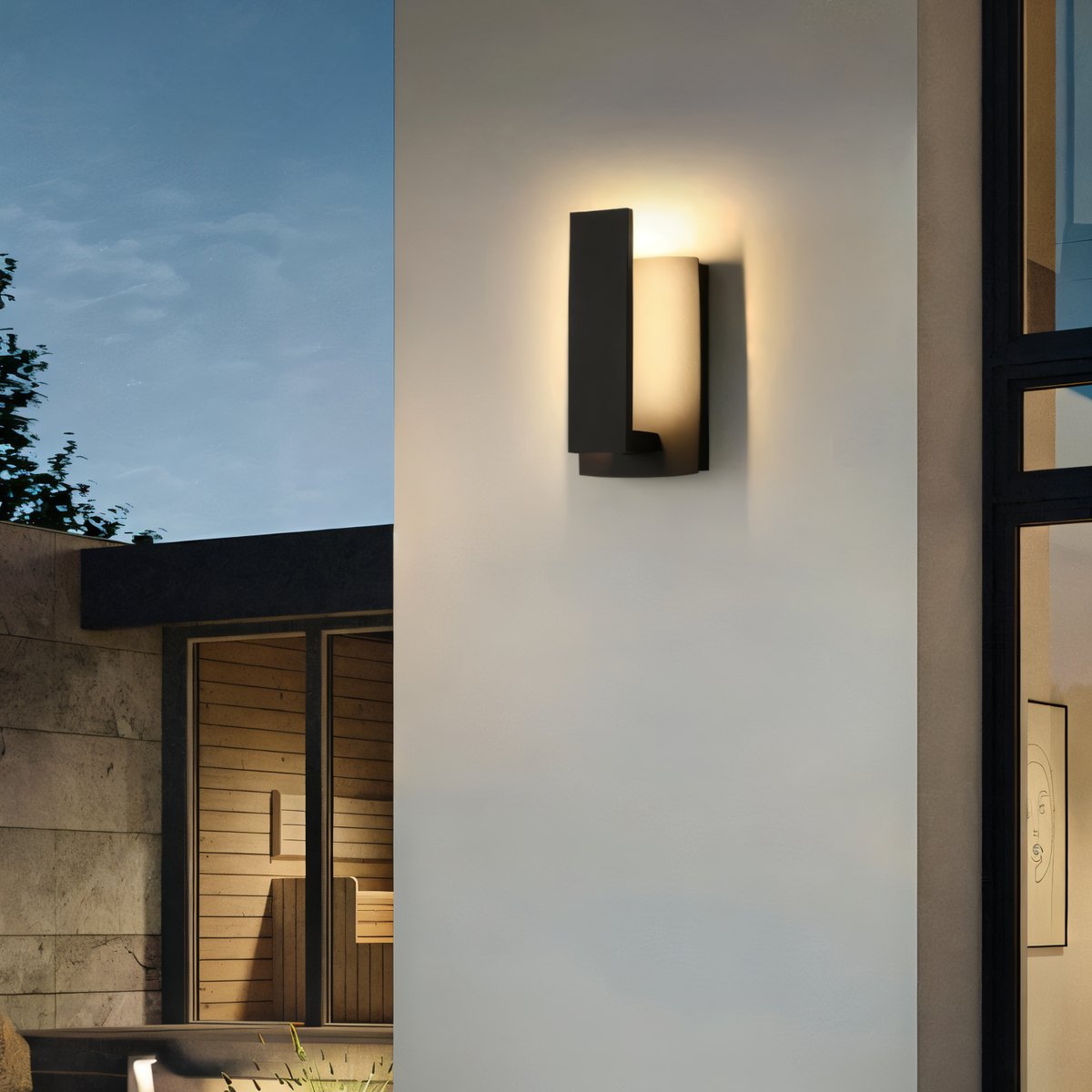 Lumivo – Lampada da esterno minimalista in alluminio per facciate moderne