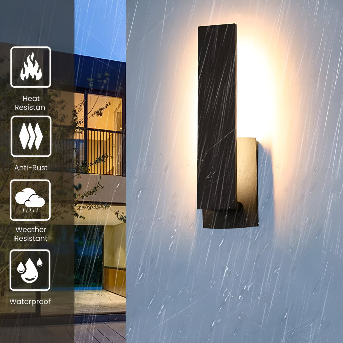 Lumivo – Lampada da esterno minimalista in alluminio per facciate moderne