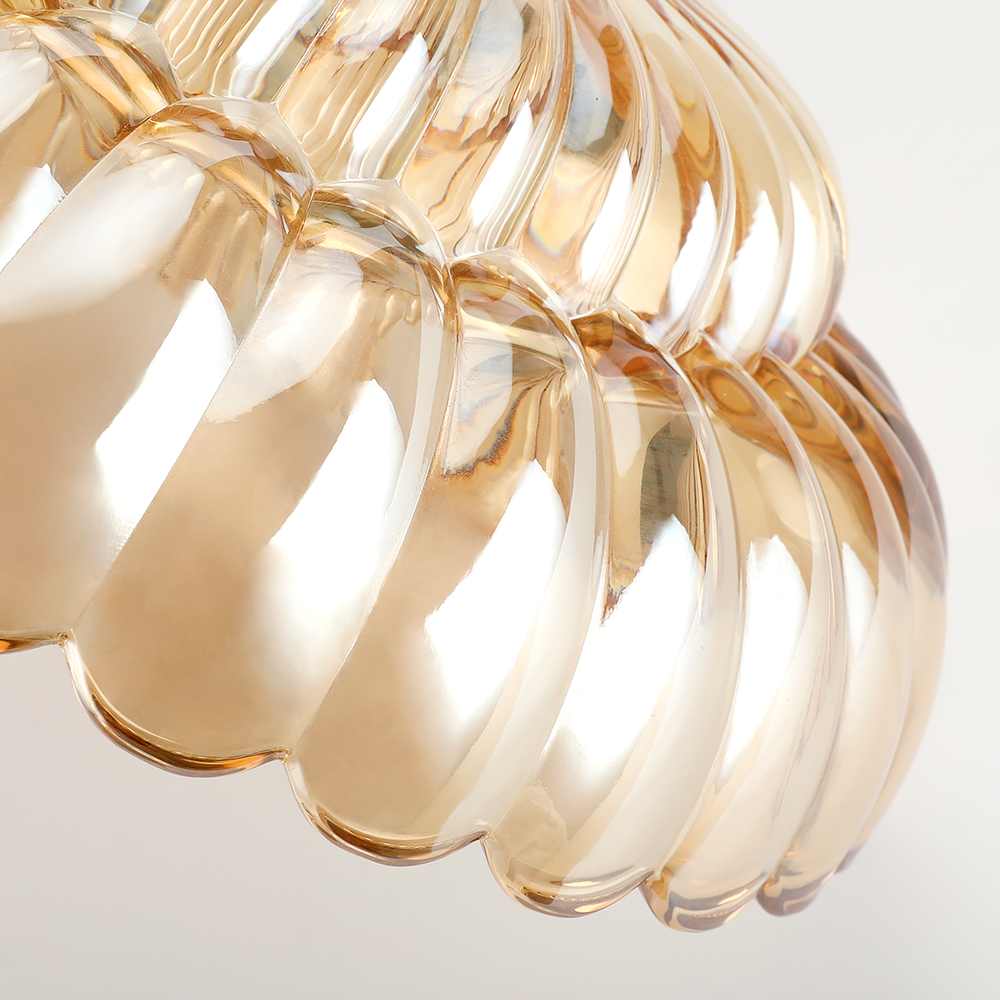 Lumaria – Vintage amber glazen design plafondlamp