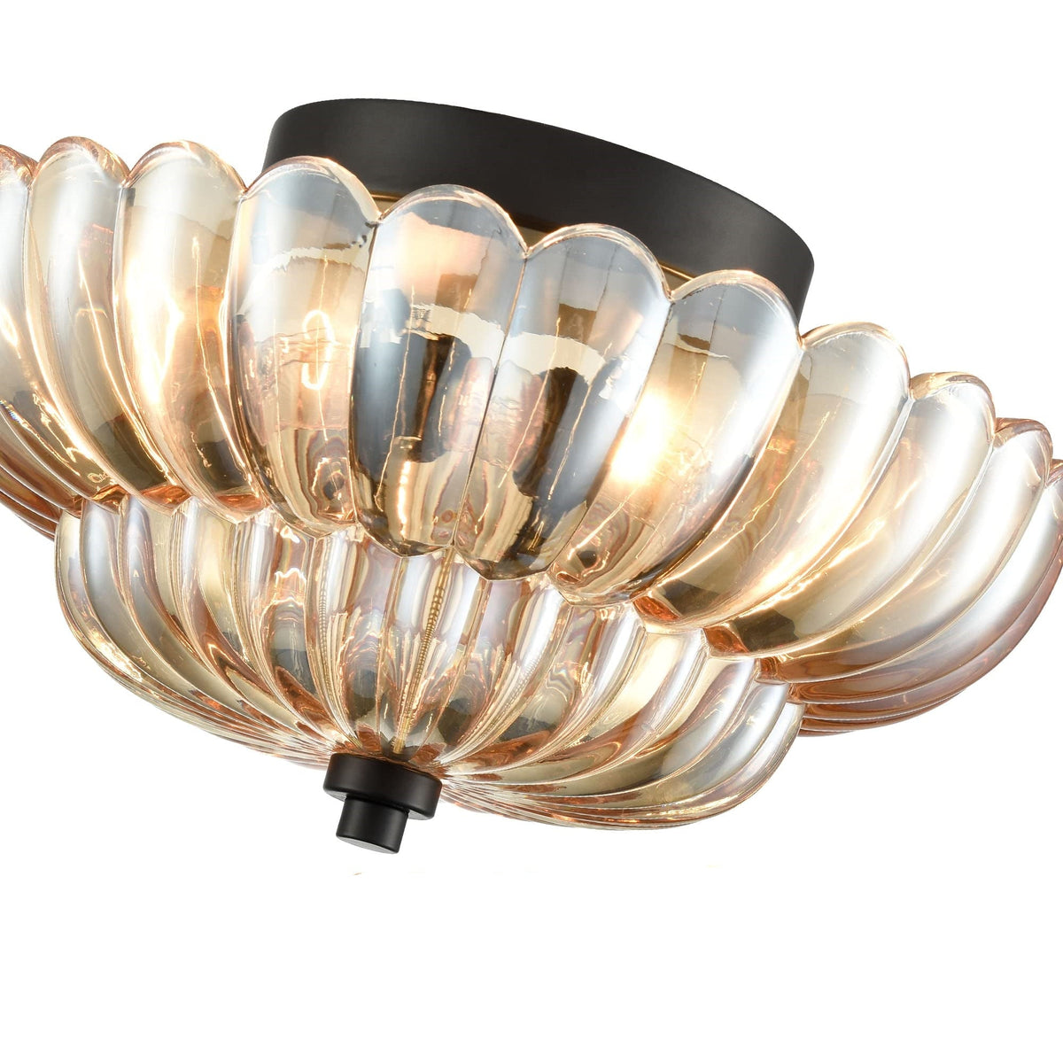Lumaria – Vintage amber glazen design plafondlamp