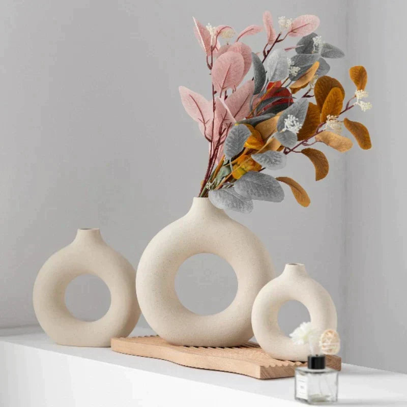 Serenitas - Stijlvolle Glazen Vaas voor een Harmonieus Interieur