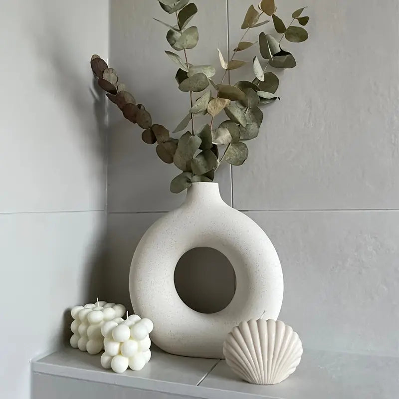 Serenitas - Stijlvolle Glazen Vaas voor een Harmonieus Interieur