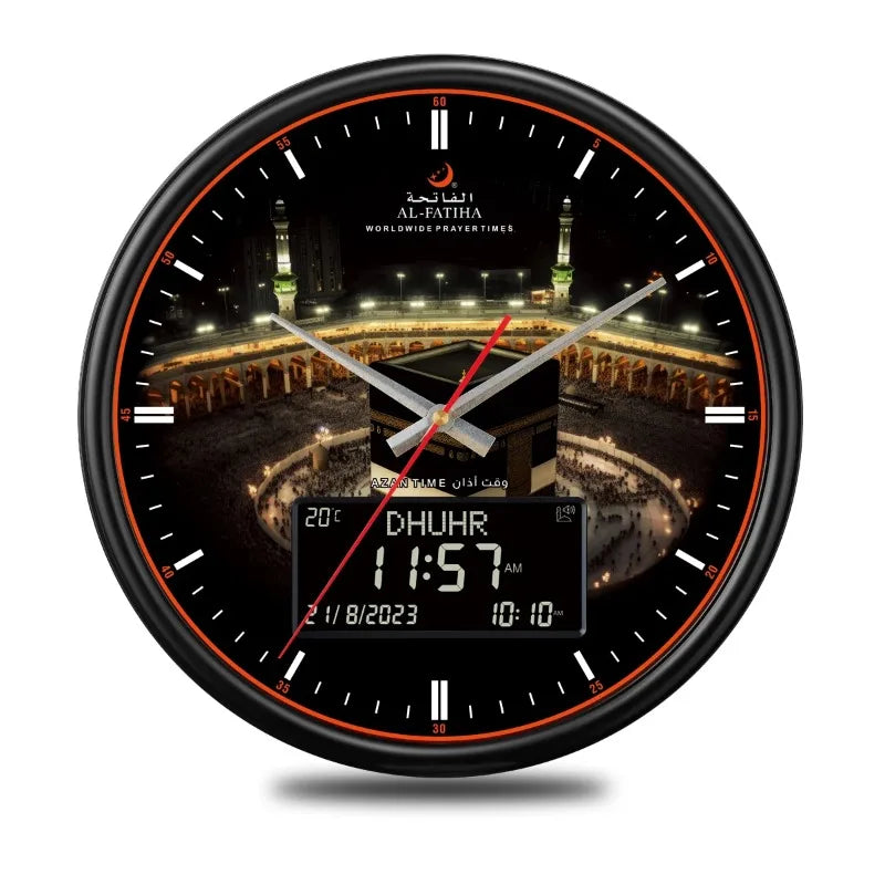 Prièretime – Orologio da parete Azan intelligente con calendario Hijri e orari di preghiera