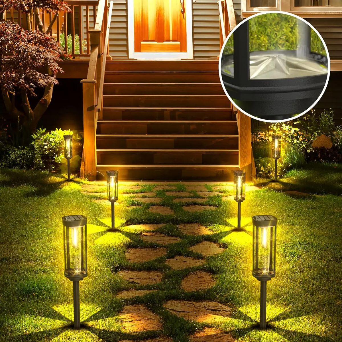 Solvena – Stijlvolle solar buitenlamp voor een warme sfeer