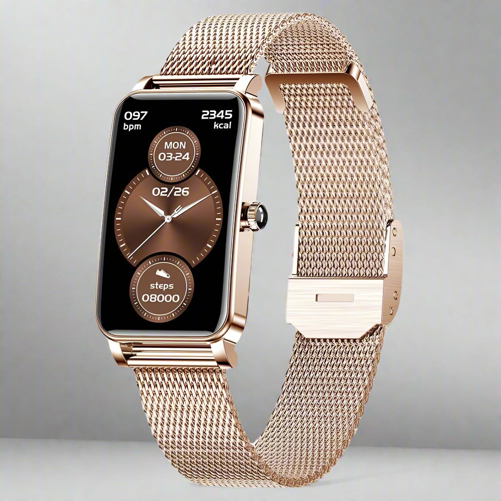 "ZELINA – Dames Smartwatch voor Fitness, Lifestyle en Gezondheid, met modern design en functies"