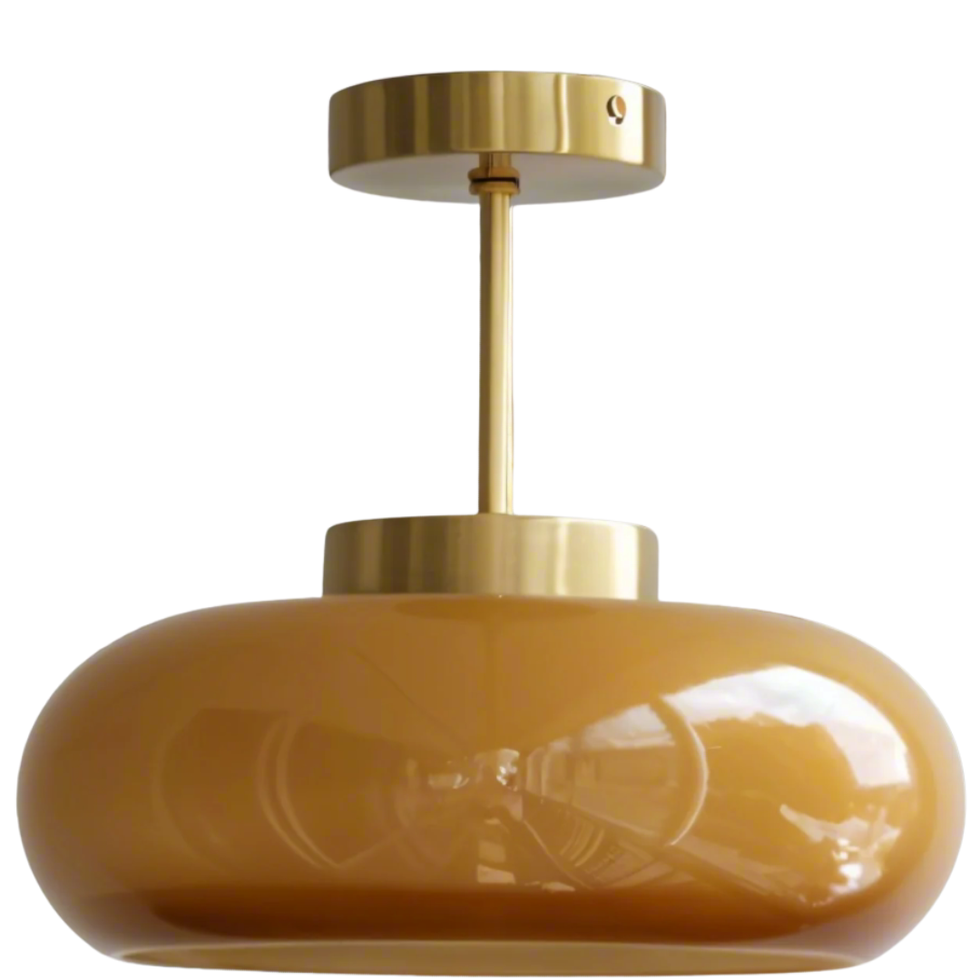 Lymia - Retro gele plafondlamp voor een design touch