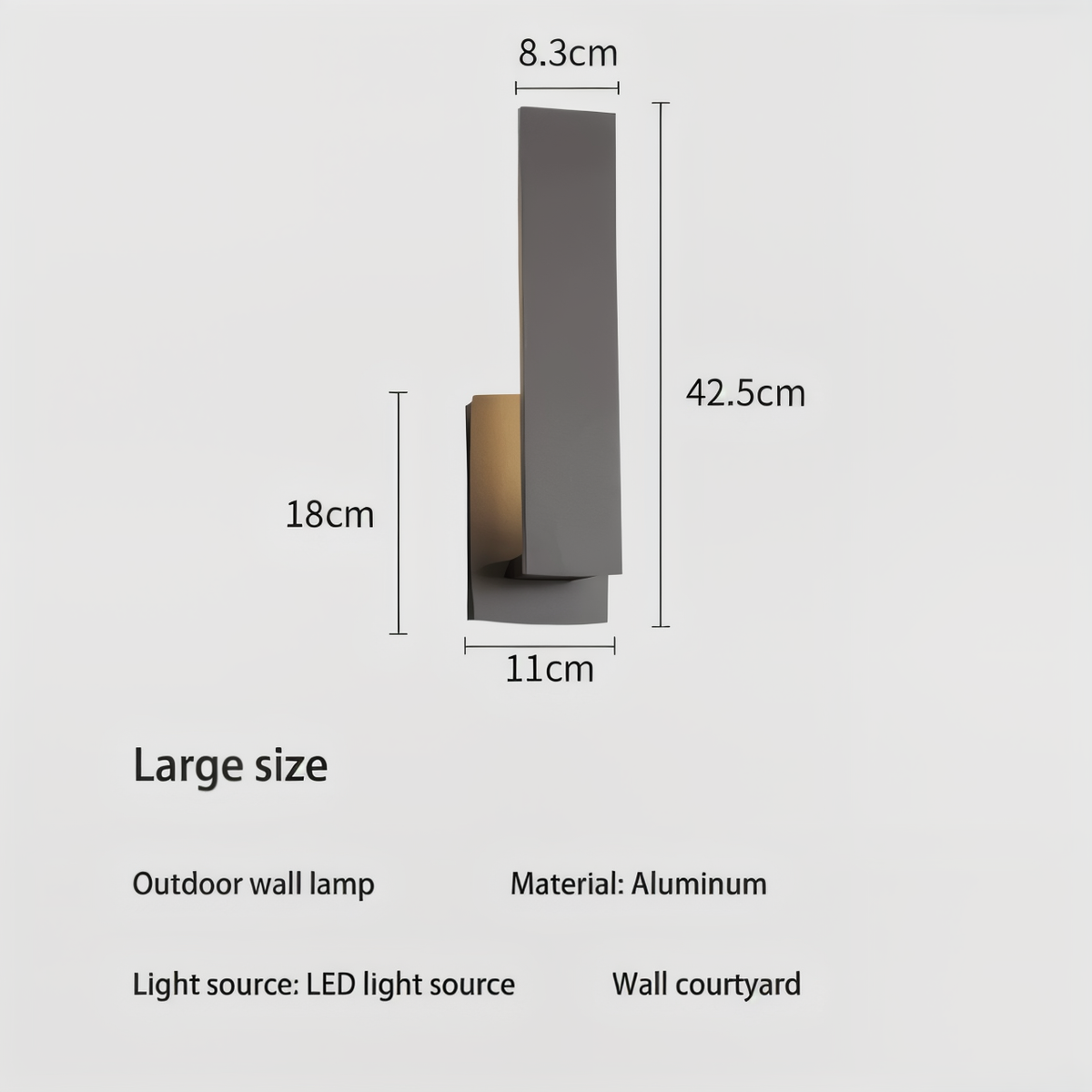 Lumivo – Lampada da esterno minimalista in alluminio per facciate moderne
