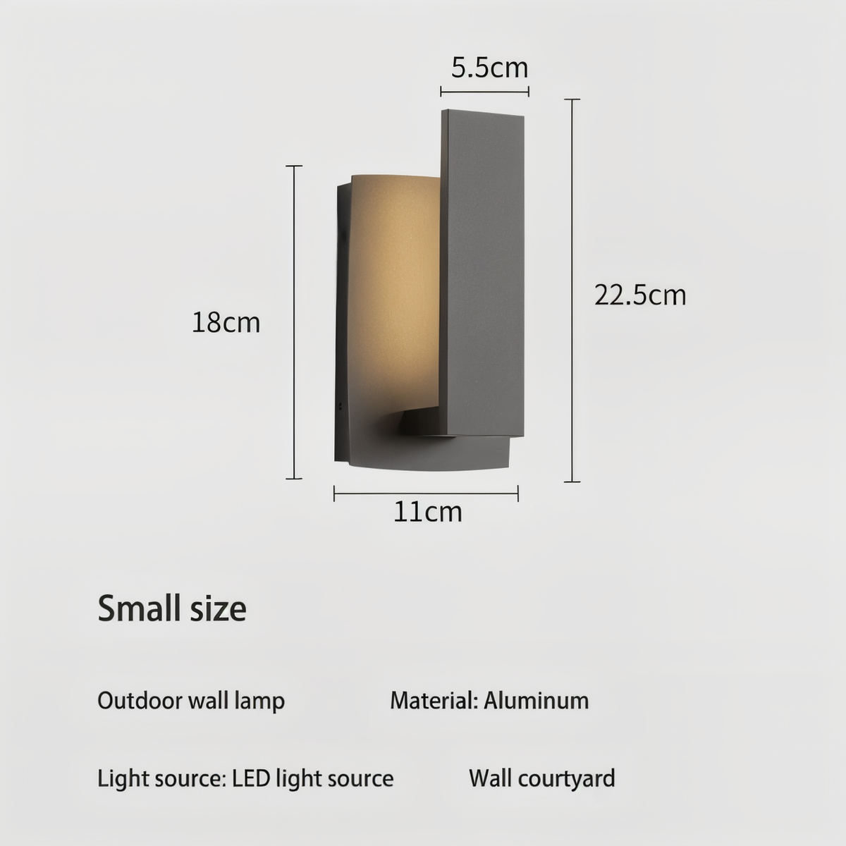 Lumivo – Lampada da esterno minimalista in alluminio per facciate moderne
