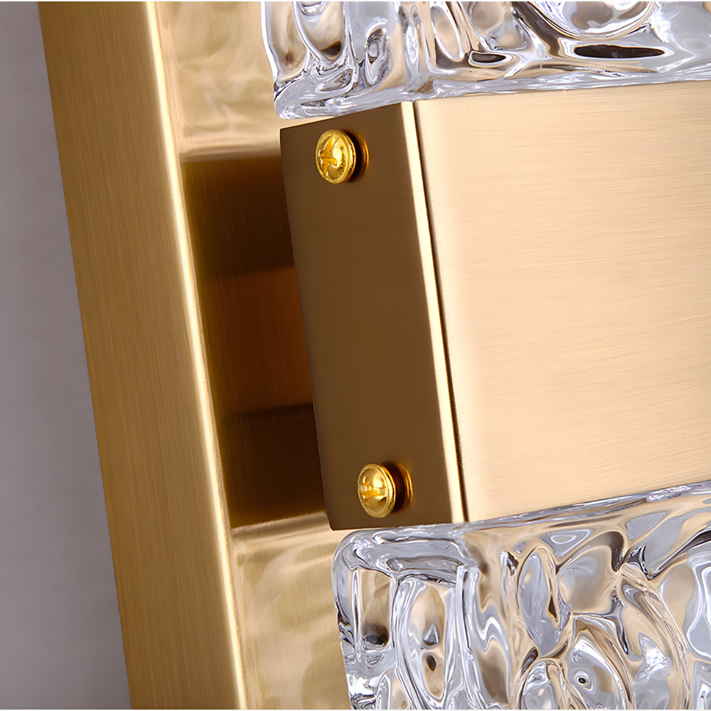 Luxara – Lampada da parete in cristallo elegante per interni e esterni