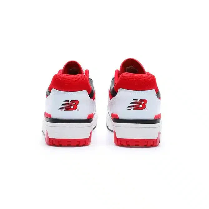 New Balance 550 Scarpe da basket retrò da uomo – bianco, rosso e nero