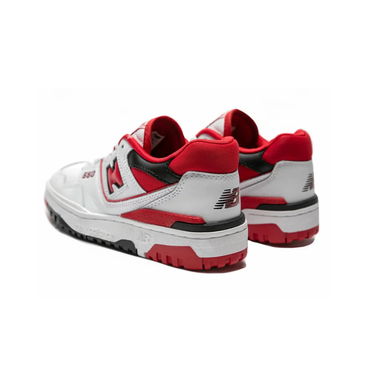 New Balance 550 Scarpe da basket retrò da uomo – bianco, rosso e nero