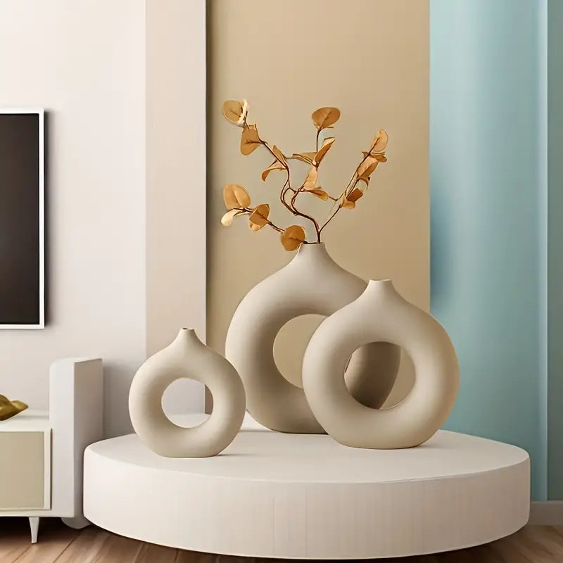 Serenitas - Stijlvolle Glazen Vaas voor een Harmonieus Interieur