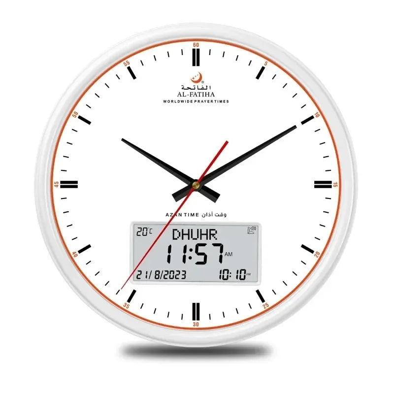 Prièretime – Orologio da parete Azan intelligente con calendario Hijri e orari di preghiera