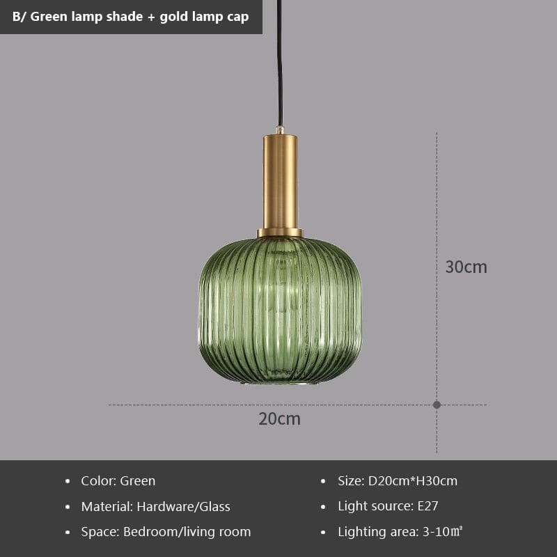 Lumira - Hanglamp van gekleurd glas voor een stijlvolle sfeer