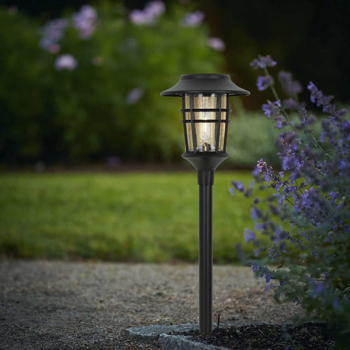 Solflare – Set di 6 lampade solari da esterno con effetto fiamma