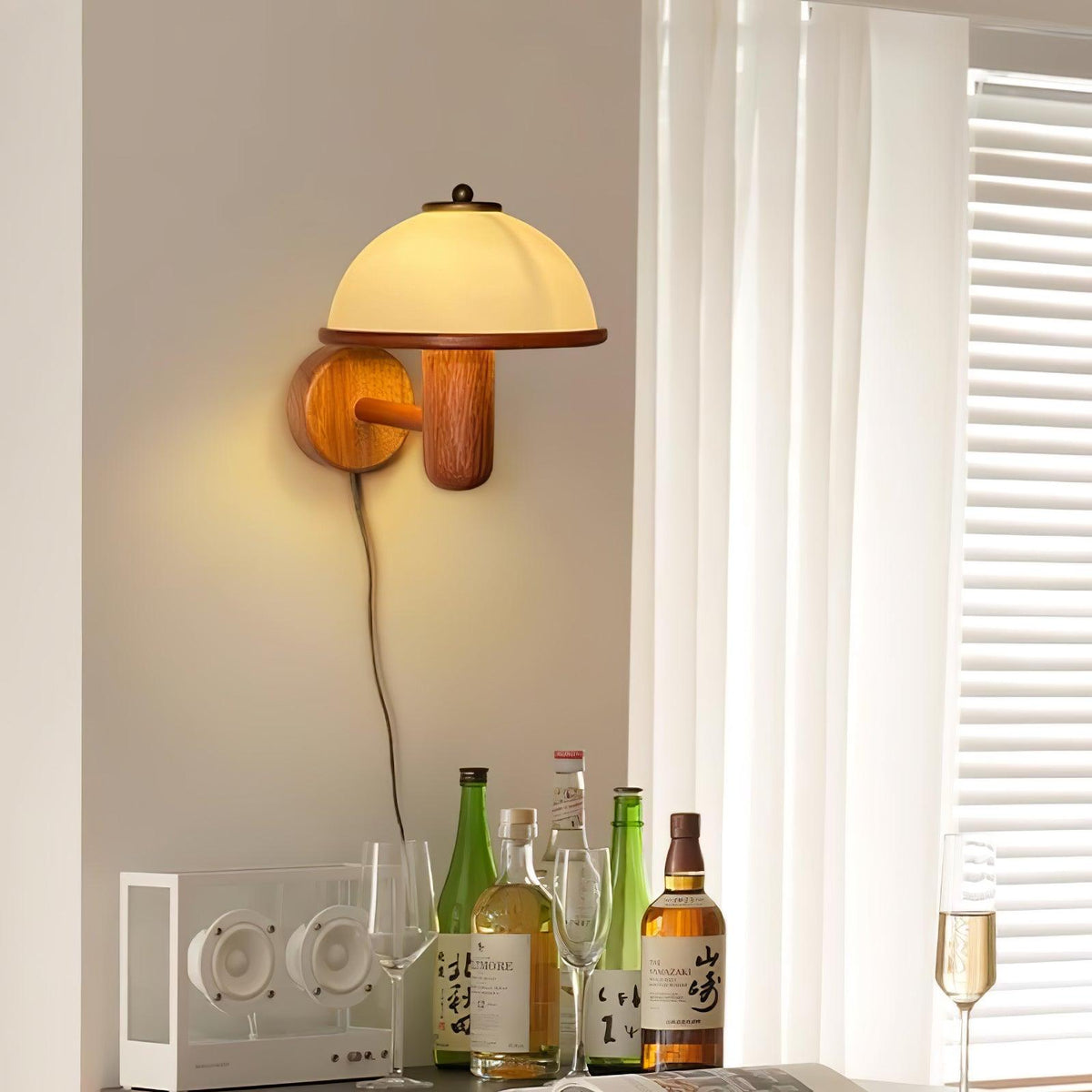 Virana – Natuurlijke Wandlamp voor Binnen en Buiten