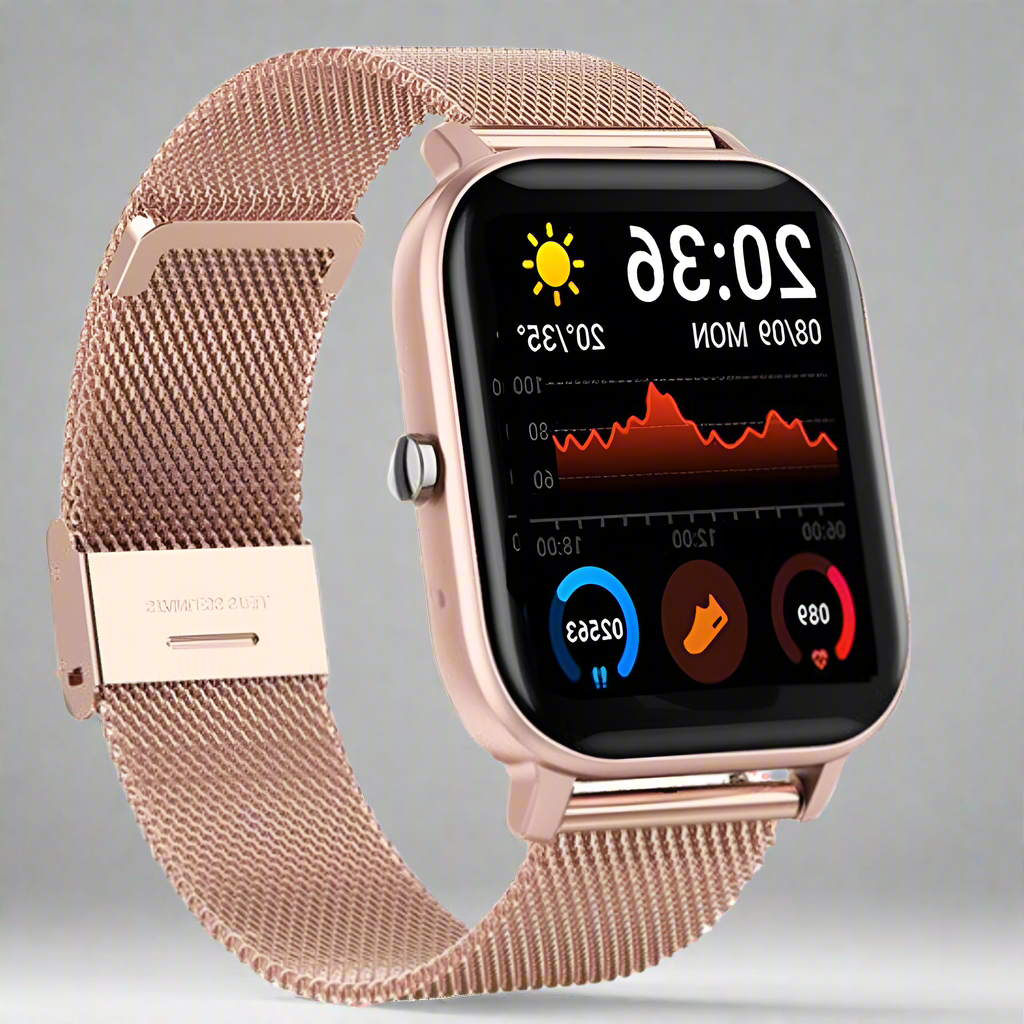 VIRELIA Smartwatch voor dames – stijlvolle smartwatch met gezondheidsfuncties en meldingen op je pols.