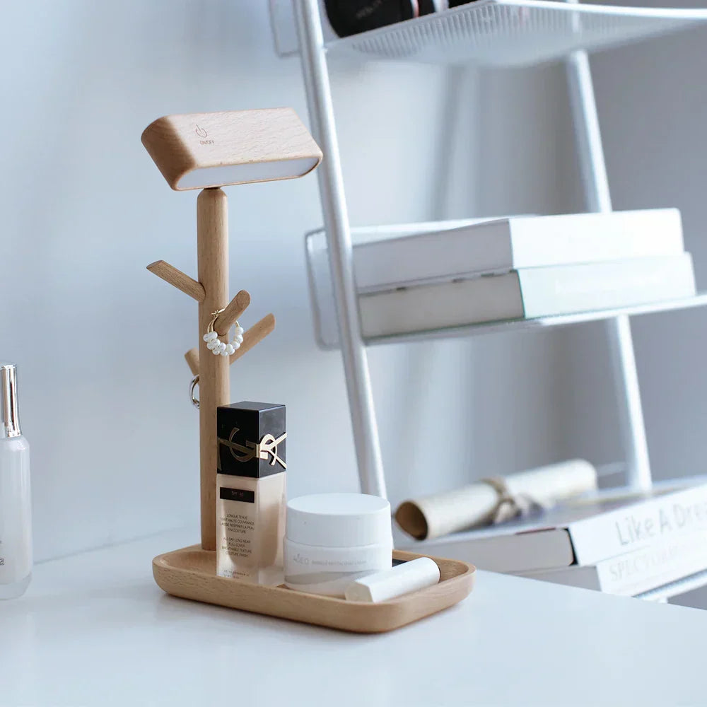 Vivara – Lampada da tavolo alla moda con spazio pratico per il tuo comodino